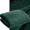 Dvipusė PREMIUM lovatiesė–pledas 70x160 cm, tamsiai žalia