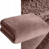 Dvipusė PREMIUM lovatiesė–pledas 70x160 cm, mocha spalvos
