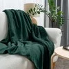 Dvipusė PREMIUM lovatiesė–pledas 70x160 cm, tamsiai žalia