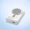 Efficel magnetinis powerbankas 10000 mAh – belaidis, MagSafe, USB-C, baltas
