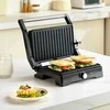 Elektrinis grilis–sumuštinių keptuvas PANINI, atverčiamas 180°, galingas