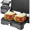 Elektrinis grilis–sumuštinių keptuvas PANINI, atverčiamas 180°, galingas