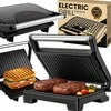 Elektrinis kontaktinis grilis–sumuštinių keptuvas PANINI 750 W, sulankstomas
