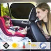 Elektrostatiniai automobilio langų skydeliai nuo saulės, 2 vnt.