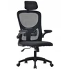 Ergonominė biuro kėdė BATI su tinkleliu, juoda