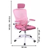 Ergonominė biuro kėdė BATI su tinkleliu, rožinė