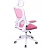 Ergonominė biuro kėdė BATI su tinkleliu, rožinė