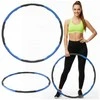 Fitness Hula Hoop lankas 90 cm su masažiniais iškilimais ir minkšta putų danga
