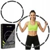 Hula Hoop lankas 100 cm su masažiniais iškilimais, sulankstomas fitness lankas