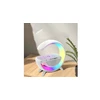 Išmanioji LED lempa su QI įkrovikliu, Bluetooth garsiakalbiu, radijas ir laikrodžiu.