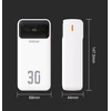 Išorinė baterija Dudao, 30 000 mAh