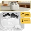 JBL Wave 200 TWS belaidės į ausis įkišamos ausinės su dėklu, 108 dB, baltos