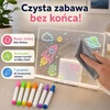 LED piešimo lenta su žymekliais, 30 × 20 cm