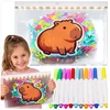 LED piešimo lenta Toys, 30 × 20 cm, 7 flomasteriai