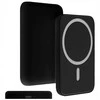Magnetinis belaidis powerbankas 5000 mAh – mini, juodas, iPhone su MagSafe