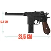 Metalinė pistoleto replika Mauser C96, 2 dėtuvės