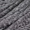 Minkštas pledas–lovatiesė 70x160 cm su 3D reljefu, plieno spalvos