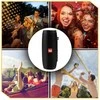 Nešiojama belaidė „Bluetooth“ boombox kolonėlė su FM radiju, USB, AUX ir LED