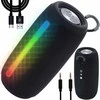 Nešiojama belaidė „Bluetooth“ kolonėlė su FM radiju, RGB LED ir SD kortele