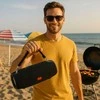 Nešiojama „Bluetooth“ boombox kolonėlė su galingu bosu, FM radiju ir USB