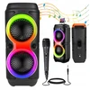 Nešiojamoji „Bluetooth“ kolonėlė su mikrofonu