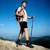 NILS Nordic Walking teleskopinės sulankstomos lazdos, reguliuojamos