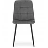Pilka velvet kėdė CUBE moderniam interjerui