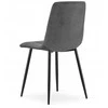 Pilka velvet kėdė CUBE moderniam interjerui