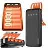 Powerbank 10000 mAh – su integruotais USB, USB-C, Lightning laidais ir LED ekranu