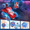 RC automobilis-voras su LED ir laikrodžio formos pulteliu