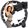 Reguliuojamas „Smart Hula Hoop“ lankas su svoriu ir masažiniu efektu fitness treniruotėms