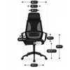 ROB juoda ergonominė biuro kėdė