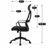 ROB juoda ergonominė biuro kėdė