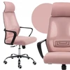 Rožinė ergonominė biuro kėdė COLT