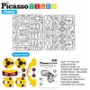 Saulės energija varomas robotas PicassoTiles, 3 modeliai
