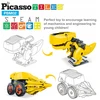 Saulės energija varomas robotas PicassoTiles, 3 modeliai