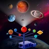 Saulės sistemos modelio konstravimo rinkinys su LED projektoriumi
