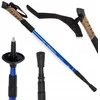 Šiaurietiško ėjimo lazdos – sulankstomos, reguliuojamo ilgio, teleskopinės (Nordic Walking / Trekking)