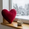Širdelės formos dekoratyvinė pagalvė 35 cm, velvet, ideali dovana