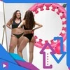 Sportinis Hula Hoop lankas su masažiniais elementais kūno formavimui, 24 dalys
