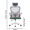 Sukama ergonominė biuro kėdė BATI Micro Mesh, pilka