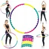 Sulankstomas DrFit Hula Hoop lankas su masažiniais elementais treniruotėms Ø100 cm