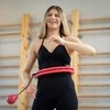 Svorinis Hula Hoop lankas su masažiniais iškilimais, sulankstomas fitness lankas