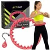 Svorinis Hula Hoop lankas su masažiniais iškilimais, sulankstomas fitness lankas