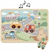 Tooky Toys Medinė dėlionė Tooky Toy, 6 transporto priemonės