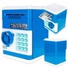 Vaikiška taupyklė–seifas ATM su PIN kodu monetoms ir banknotams, mėlyna