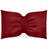 Veliūrinė dekoratyvinė pagalvė „Bow“ 30×50 cm, Burgundy