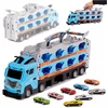 PD Žaislinė trasa su tralu ir 8 automobiliais
