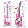 Žaislinė gitara vaikams, rožinė, 53 cm