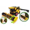 Žaislinis New Holland kombainas su traktoriumi ir priekaba – realistiškas modelis su judančiomis dalimis